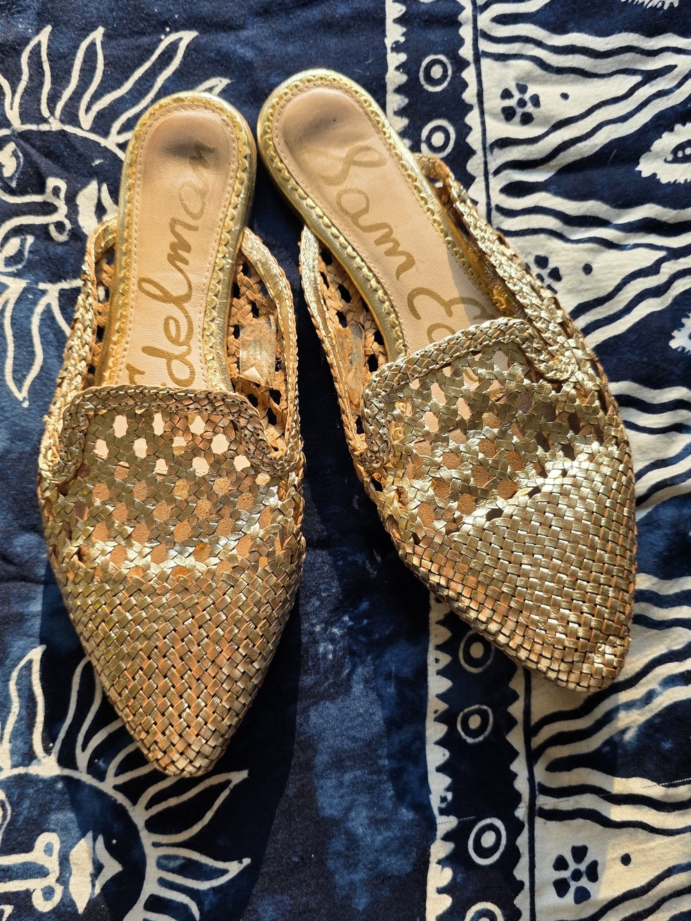 Sam Edelman Navya Woven Leather Mules